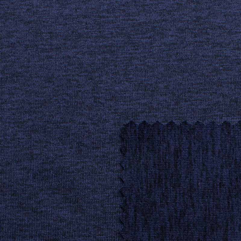 Polyester Spandex Heather Jersey Sueded Stretch Fabric  WPDS325-1