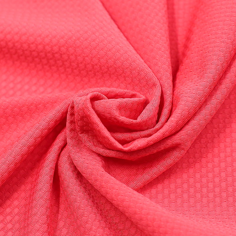 Polyester spandex jacquard mesh fabric WPS665